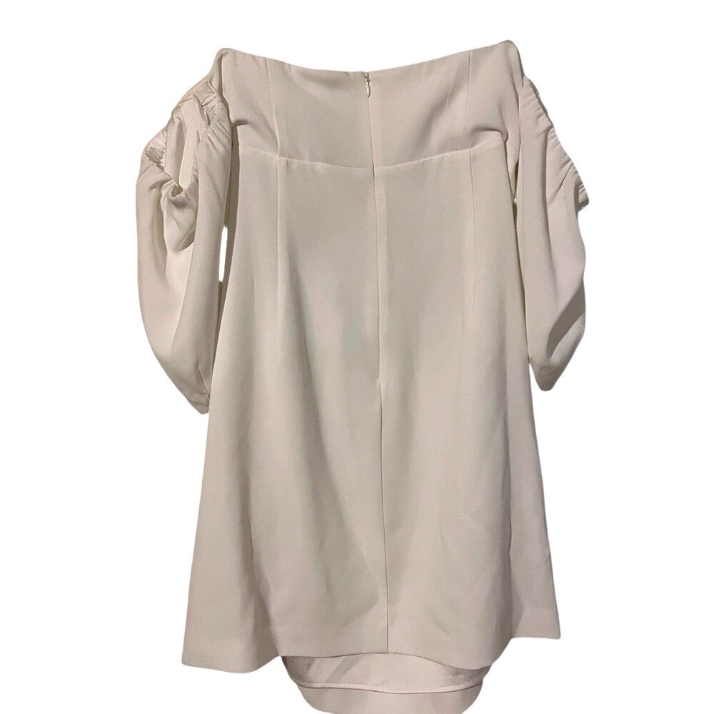 Marciano LA White Off Shoulder Puff Sleeve Mini Dress Size EU44 M - Picture 3 of 5